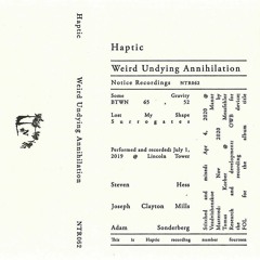 NTR062 - Haptic - Weird Undying Annihilation - "BTWN 65 52"