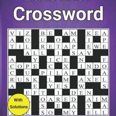 Audiobook 2023 Easy Crossword Puzzles Book For Adults: Large Print Easy to Medium Level Crosswor