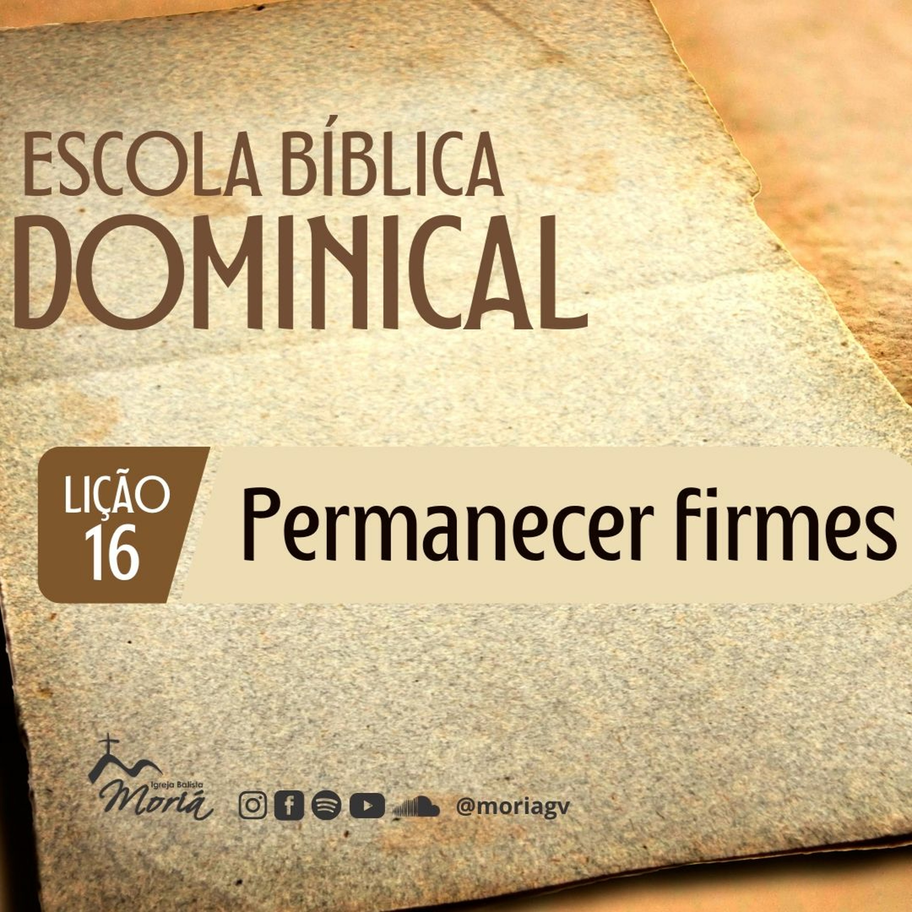 Permanecer firmes - Pr. Rimack Almeida - Escola Bíblica Dominical [05.11.2023] episode artwork