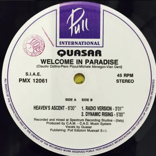 Quasar - Welcome In Paradise (Dynamic Rising Mix)