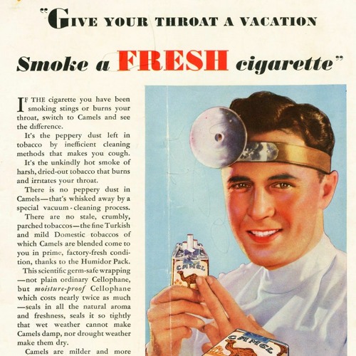 doctors smoking cigarettes Stream episode More Doctors Smoke Camels Commercial from Richard  Diamond—02/09/1951 by The WallBreakers podcast
