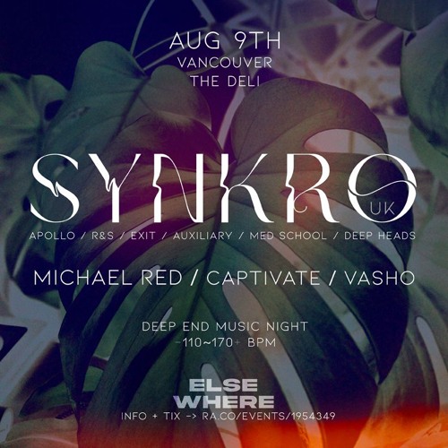 captivate @ elsewhere pres. synkro