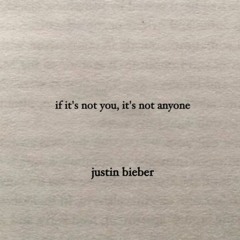 Anyone - Justin Bieber (cover)