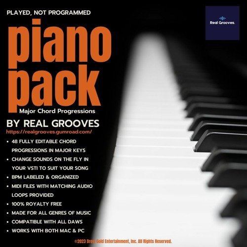 Stream Real Grooves US  Listen to 50+ Major Piano Chord