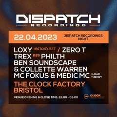 Trex - Dispatch Recordings Bristol (22.04.2023) 'All Trex' Promo mix