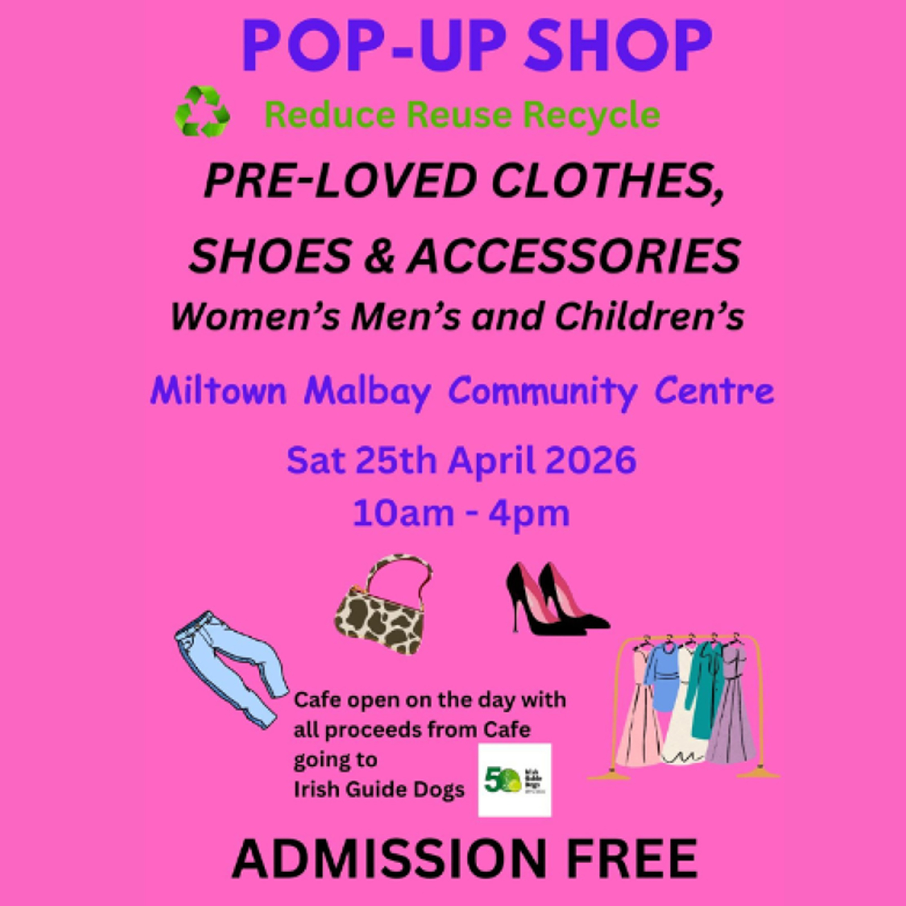 Miltown Malbay Pop-Up Shop Returns In Support Of Irish Guidedogs For The Blind