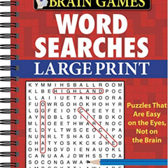 Read EPUB 📜 Brain Games - Word Searches - Large Print (Red) by  Publications Interna