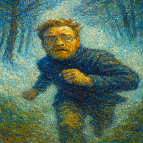 running in the fog of the forrest