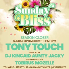 LIVE @ Sunday Bliss @ 7th West, Oakland Sept. 24, 2023
