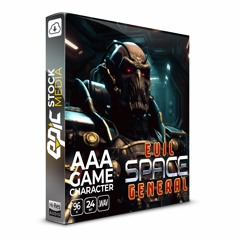 AAA Game Character Evil Space General - Crying
