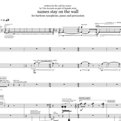 names stay on the wall (2024) - Özkan Umutcan Bapbaci