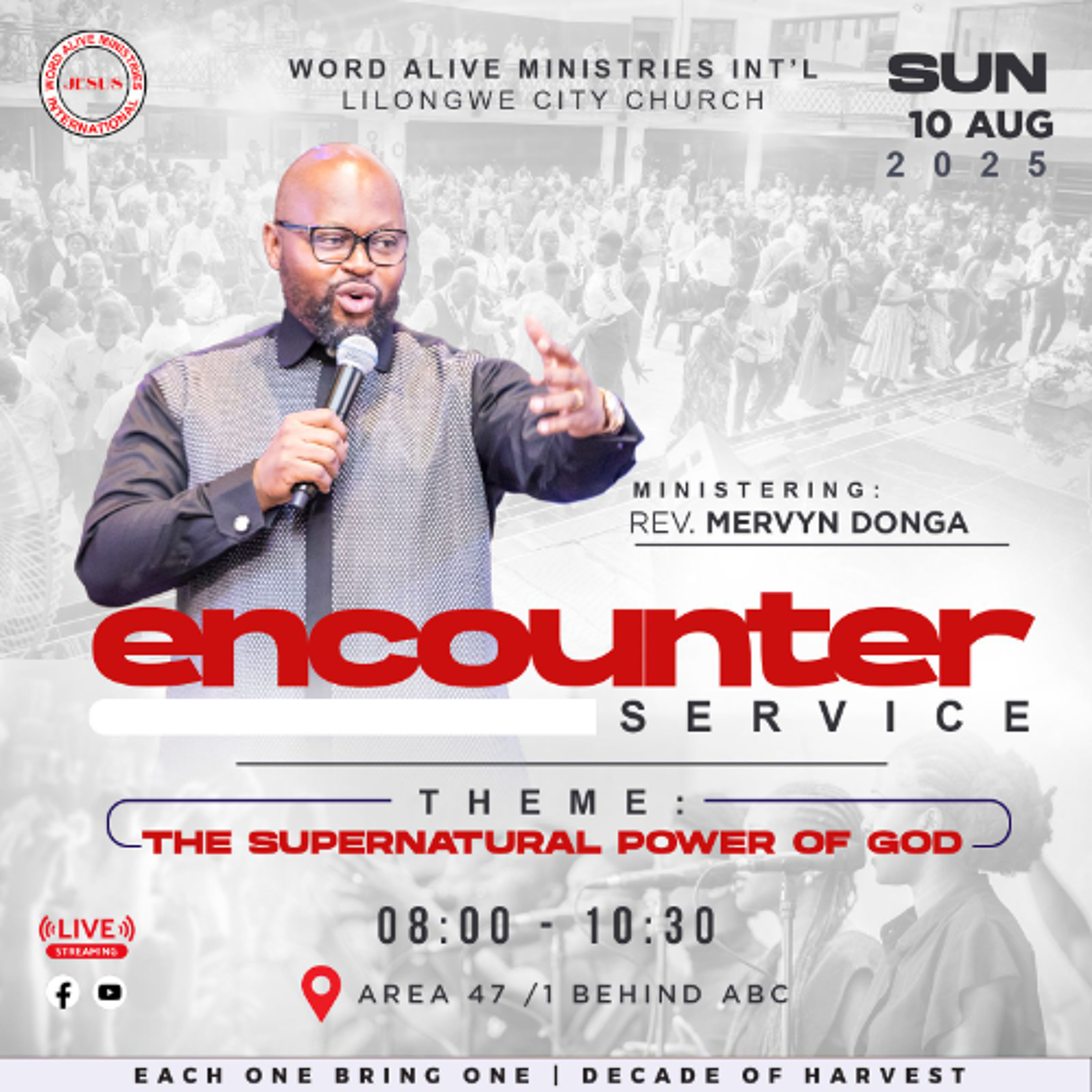 Encounter Service Rev Mervyn Donga "The Supernatural Power of God"