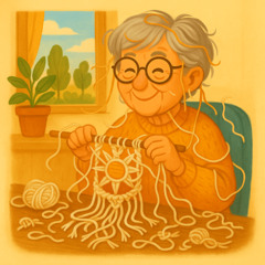 06 - La Emigrabuela teje... recuerdos, historias y un sol de macramé