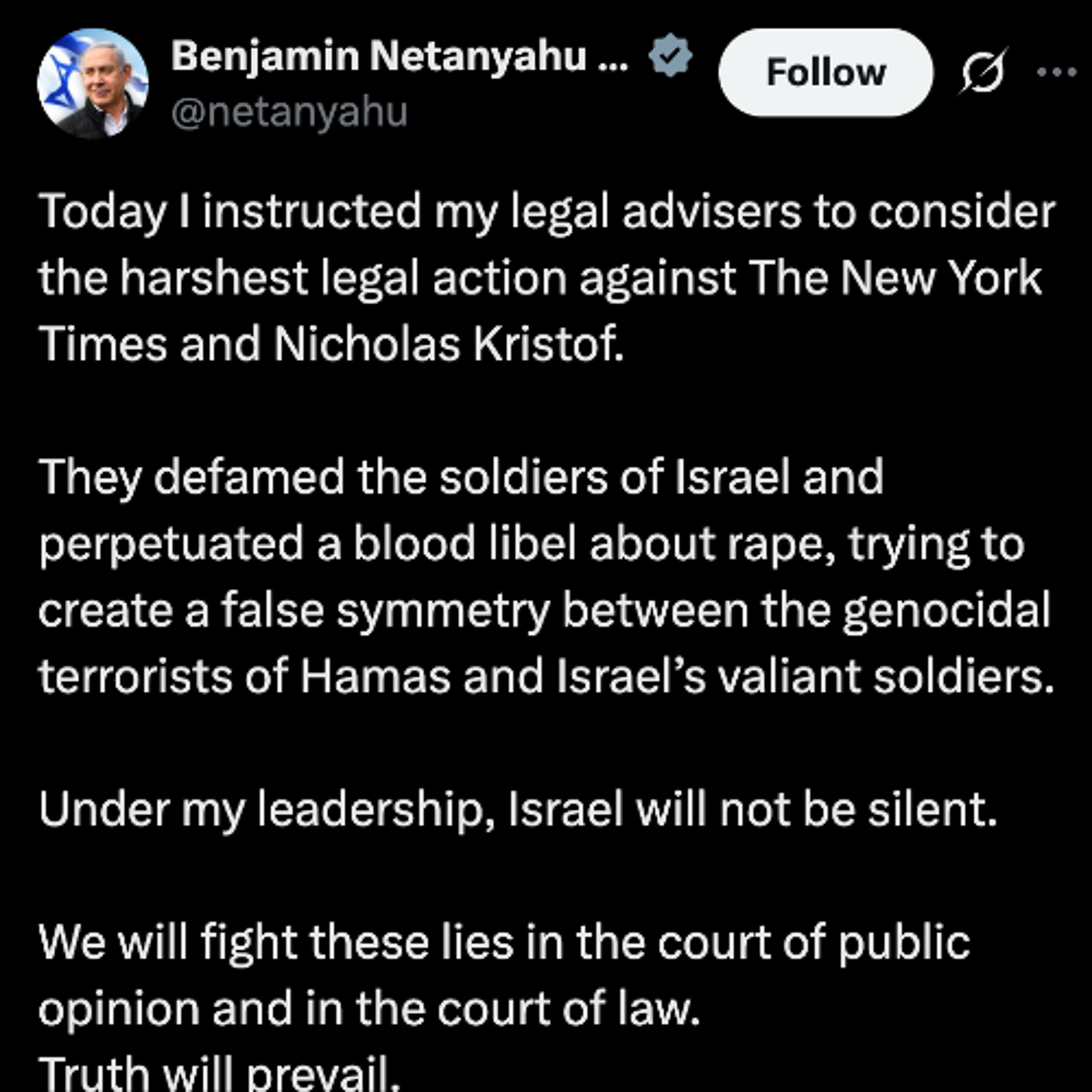It's Not About "Blood Libel", It's About Narrative Control