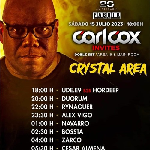 ALEX VIGO @ FABRIK XX ANIVERSARIO CARL COX INVITES