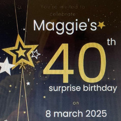 LIVE AT MAGGIE'S 40TH BIRTHDAY PARTY
