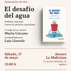 Presentación del libro "El desafio del agua"