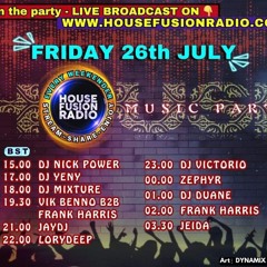 House Fusion Radio  "Midnight Vibes #7" July 26th, '24