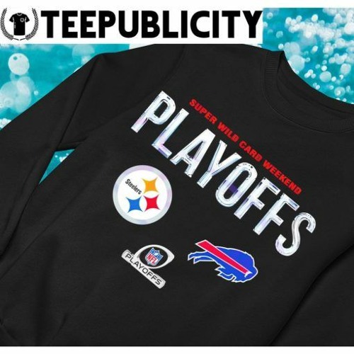 Pittsburgh Steelers vs Buffalo Bills NFL Playoffs 2023 Super Wild Card Weekend logo t-shirt