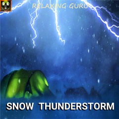Snow Thunderstorm in a Tent with Blizzard and Thunder Sounds to Sleep, Focus, Relax