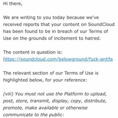 FUCK ANTIFA AND FUCK SOUNDCLOUD TOO