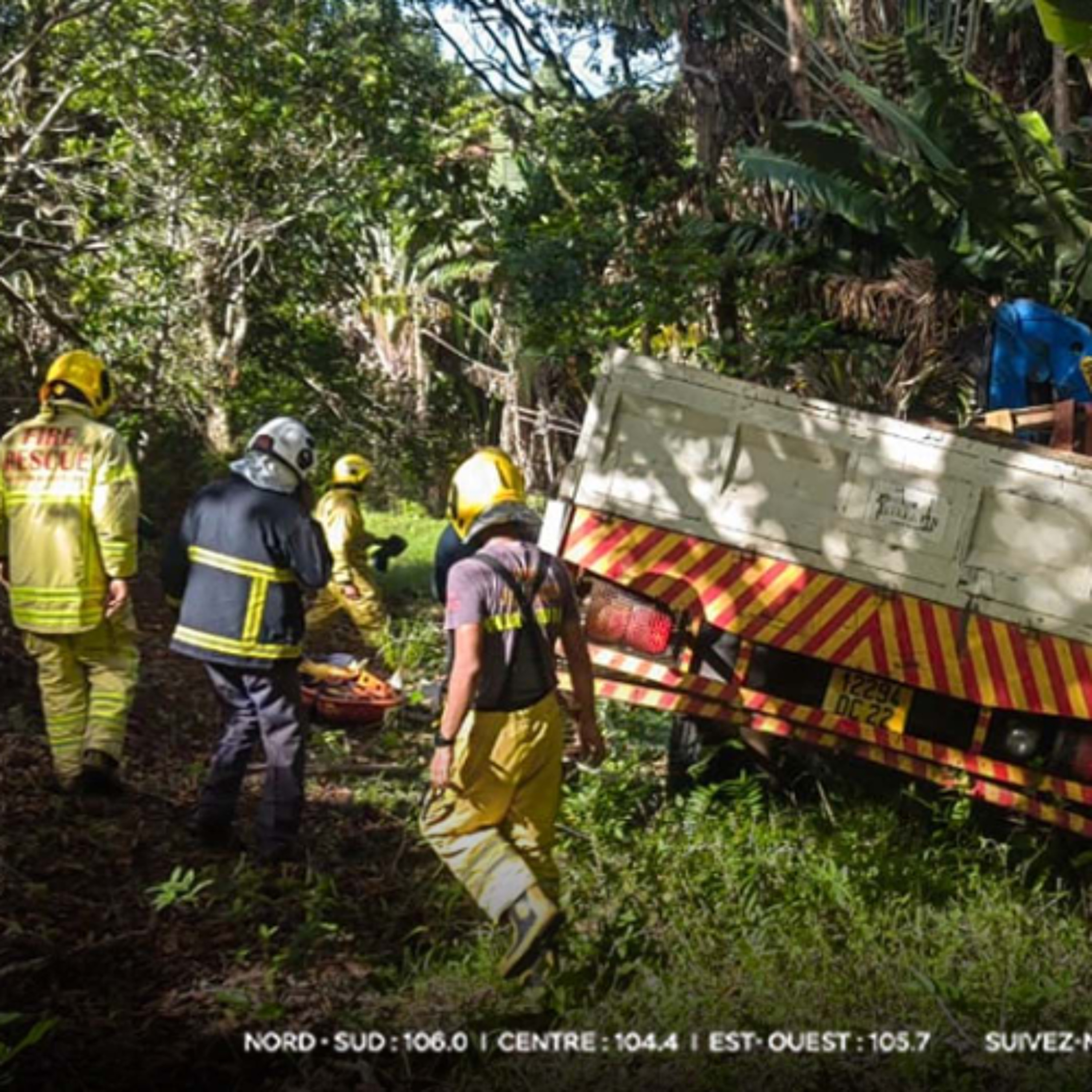 Accident à Chamarel : l’état de santé des trois blessés jugé stable