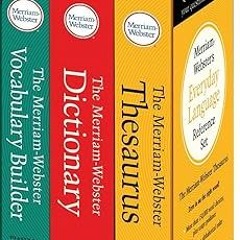 ^Pdf^ Merriam-Webster’s Everyday Language Reference Set: Includes: The Merriam-Webster Dictiona