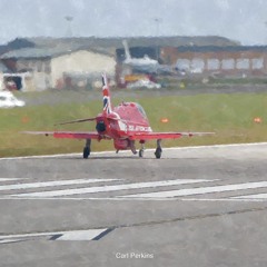 4 Red Arrows Hawk Jets - takeoff