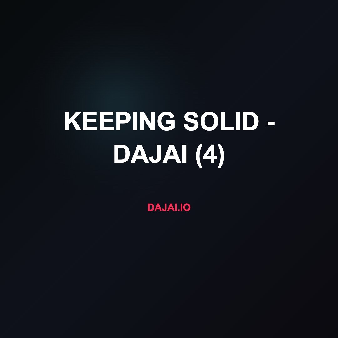 Keeping Solid by Daj': A Numbered Upload From the Era II Master Catalog