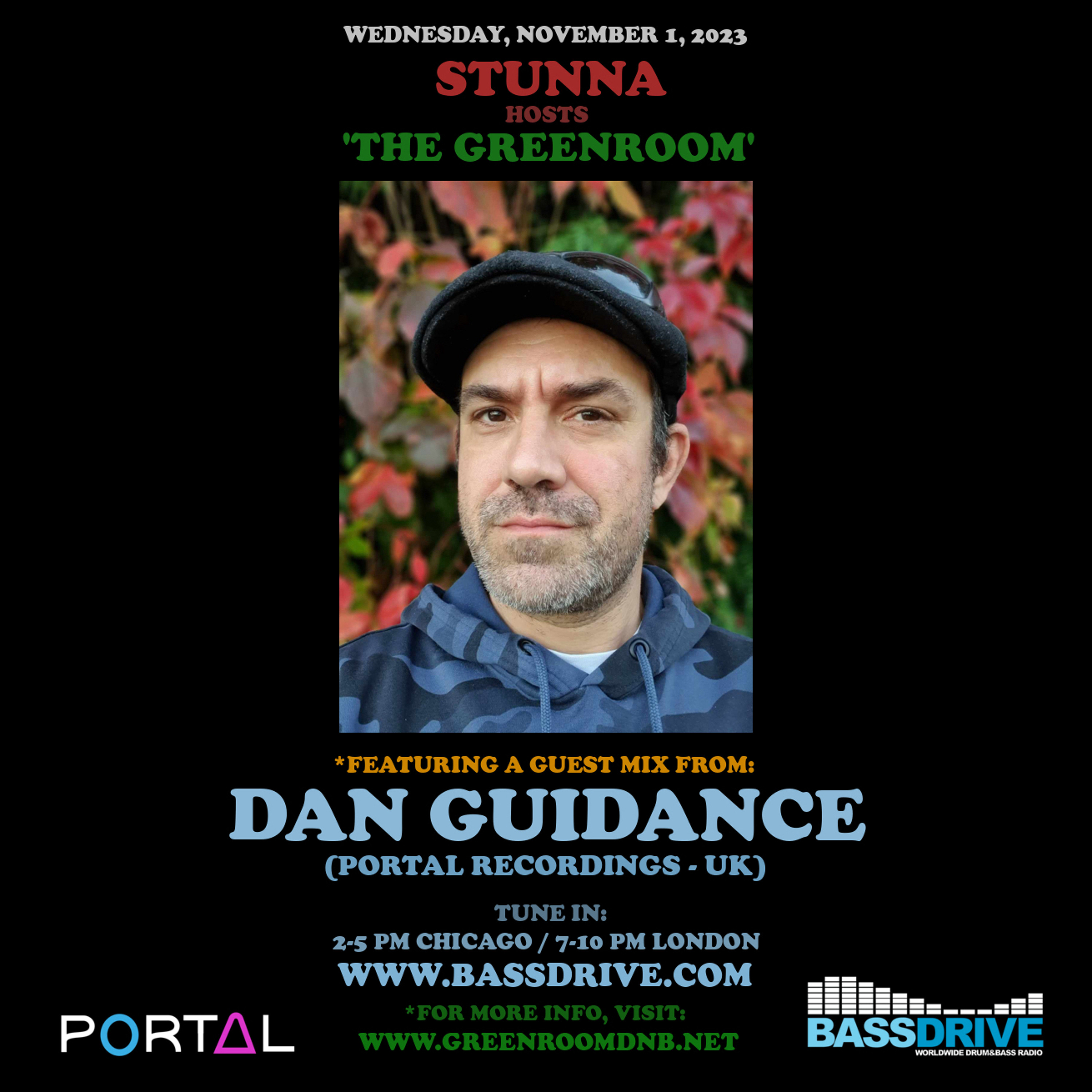 STUNNA Hosts THE GREENROOM with DAN GUIDANCE Guest Mix November 1 2023 episode artwork