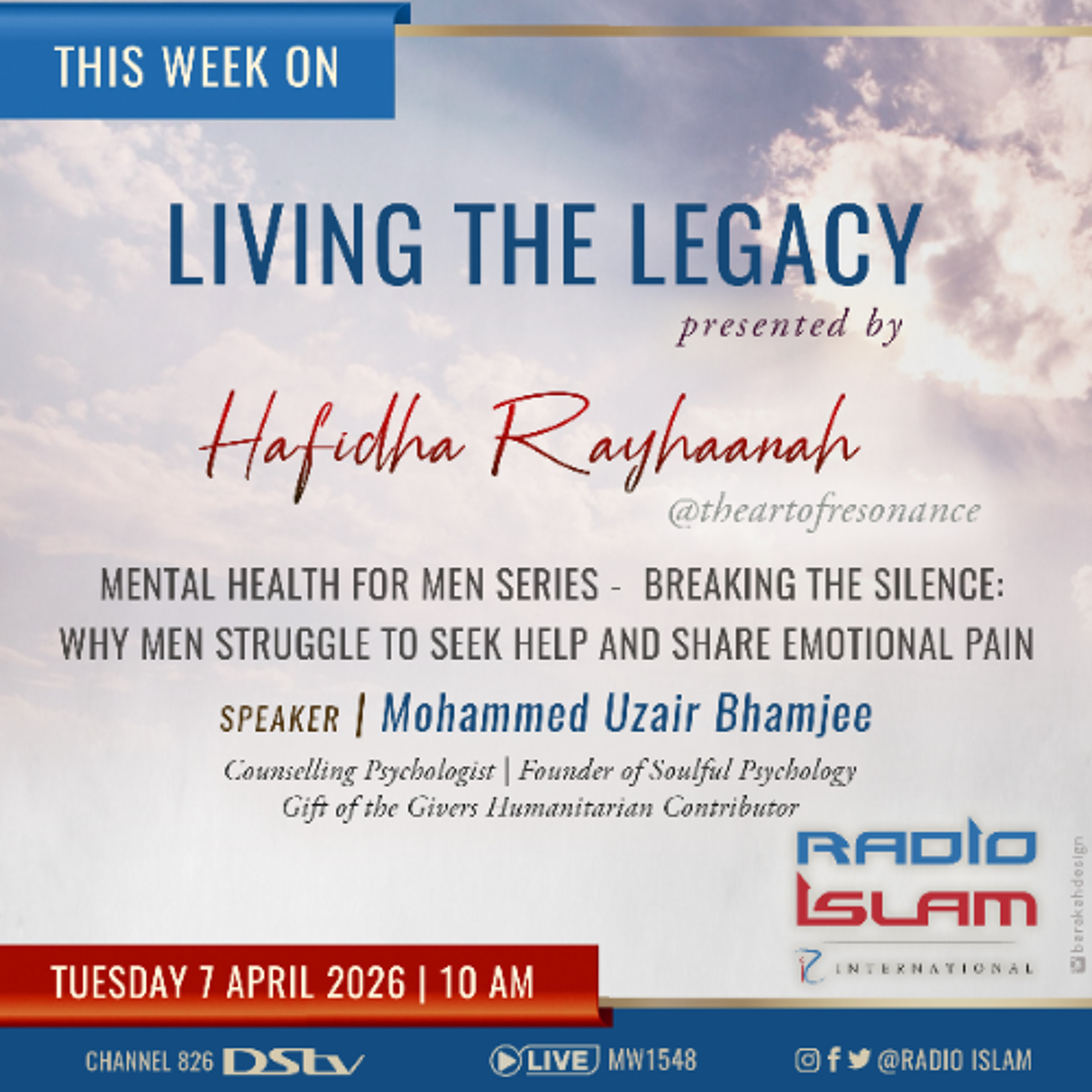 Why Men Struggle to seek help and share Emotional Pain: Mohammed Uzair Bhamjee