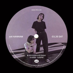 BOYOON b2b HYERANG live at mtl hannam/ Mar 2022