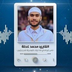 فَمَن تَبِعَ هُدايَ فَلا خَوفٌ عَلَيهِم وَلا هُم يَحزَنونَ |القارئ محمد كحلة