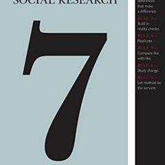 [ACCESS] [PDF EBOOK EPUB KINDLE] Seven Rules for Social Research by  Glenn Firebaugh