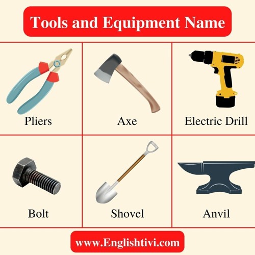 Stream Tools Name: List of a Tools and Equipment Name by English tivi -  Improve Your English Skills