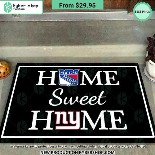New York Rangers New York Giants Home Sweet Home Doormat