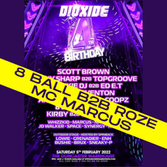 8 Ball B2B Roze with MC Marcus - Dioxide 4th Birthday Clip