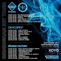 Mobi D - Live @ Frantic & Positive State XOYO Birmingham 2024