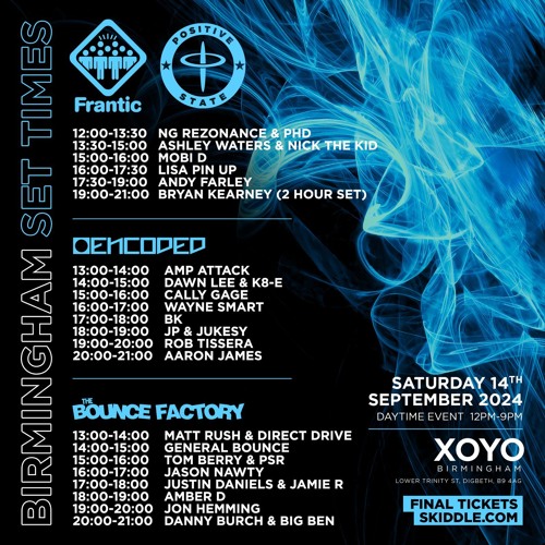 Mobi D - Live @ Frantic & Positive State XOYO Birmingham 2024