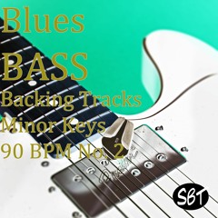 Blues Bass Guitar Backing Track A Minor 90 BPM No.2