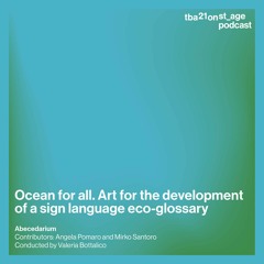 Ocean for all. Art for the development of a sign language eco-glossary