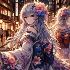 Glamorous Scarlet Courtesan Procession