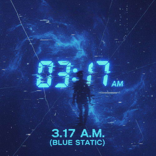 3_17 A.M. (Blue Static)