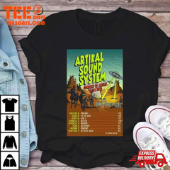 Artikal Sound System Cowboys Vs Aliens 2024 Tour Poster T-Shirt