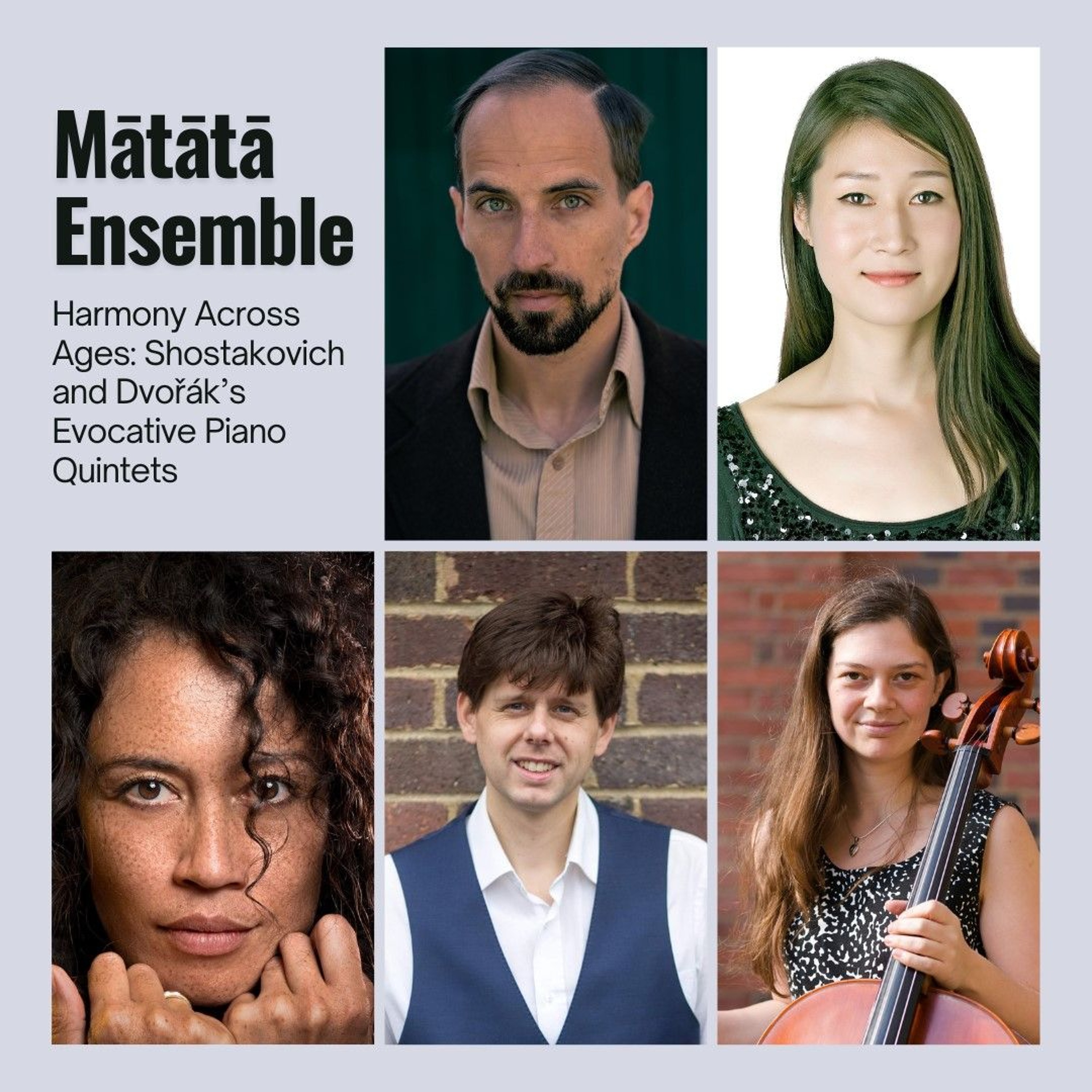 Mātātā Quintet present Dvorak's piano quintet no. 2, 16 May episode artwork