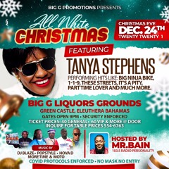 TANYA STEPHENS ALL WHITE CHRISTMAS PROMO CD BIG G X DJ JAVE