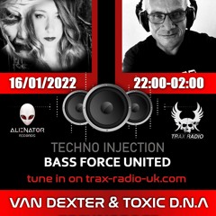 Alienator & Techno Injection Bass Force United Live @ Trax Radio UK