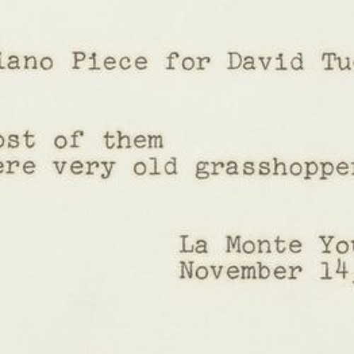 Piano Piece For David Tudor #3