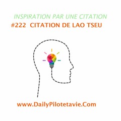 #222 CITATION DE LAO TSEU