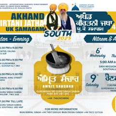 Bhai Kudhrit Singh Ji Toronto - Saturday Rehnsbhai - man jaapahu raam gupaal